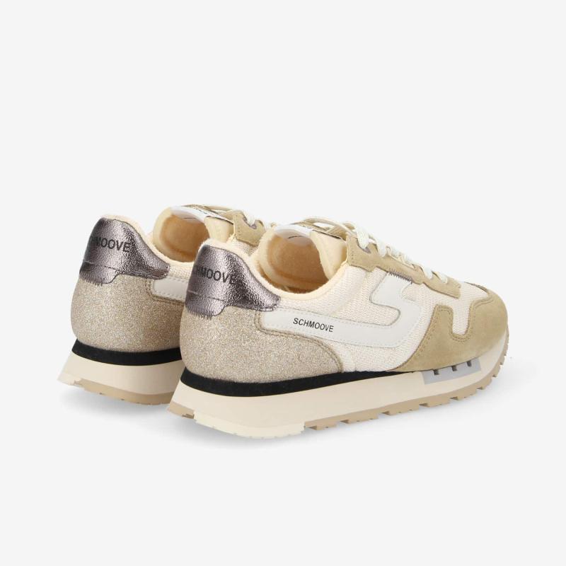 ATHENE RUNNER W - KNIT/SUEDE/SPAN - BEIGE/DORE